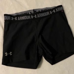 BLACK UNDERARMOUR COMPRESSION SPANDEX